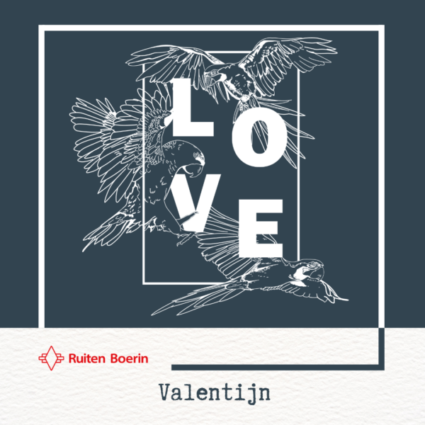 Raamtekening LOVE