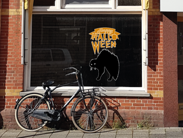 seizoens raamtekening DIY - HALLOWEEN KAT - Afbeelding 3